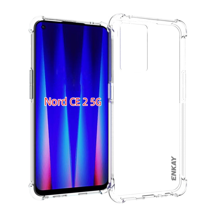Clear TPU shockproof case with camera and port cutouts for OnePlus Nord CE 2 5G