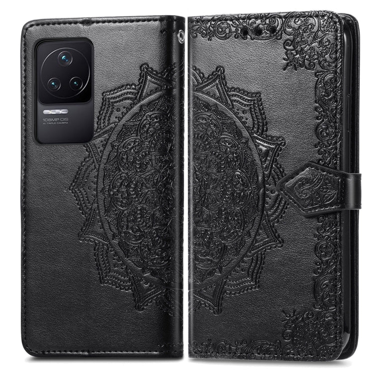 Mandala Flower Embossed Flip Leather Phone Case, For Xiaomi Redmi K50 Pro, For Xiaomi Redmi 10C, For Xiaomi Redmi Note 11 Pro 4G Global, For Xiaomi Poco X4 Pro 5G, For Xiaomi Poco M4 Pro 4G