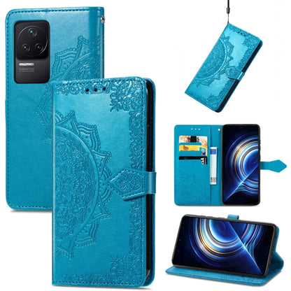 Mandala Flower Embossed Flip Leather Phone Case, For Xiaomi Redmi K50 Pro, For Xiaomi Redmi 10C, For Xiaomi Redmi Note 11 Pro 4G Global, For Xiaomi Poco X4 Pro 5G, For Xiaomi Poco M4 Pro 4G