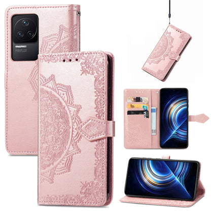Mandala Flower Embossed Flip Leather Phone Case, For Xiaomi Redmi K50 Pro, For Xiaomi Redmi 10C, For Xiaomi Redmi Note 11 Pro 4G Global, For Xiaomi Poco X4 Pro 5G, For Xiaomi Poco M4 Pro 4G