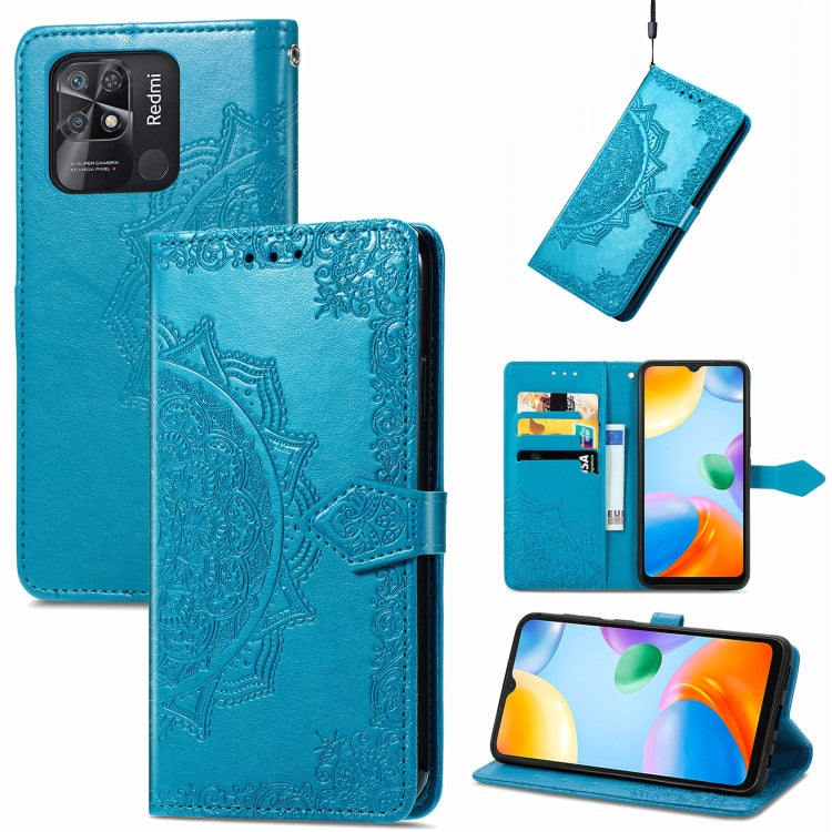 Mandala Flower Embossed Flip Leather Phone Case, For Xiaomi Redmi K50 Pro, For Xiaomi Redmi 10C, For Xiaomi Redmi Note 11 Pro 4G Global, For Xiaomi Poco X4 Pro 5G, For Xiaomi Poco M4 Pro 4G