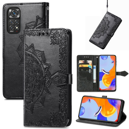 Mandala Flower Embossed Flip Leather Phone Case, For Xiaomi Redmi K50 Pro, For Xiaomi Redmi 10C, For Xiaomi Redmi Note 11 Pro 4G Global, For Xiaomi Poco X4 Pro 5G, For Xiaomi Poco M4 Pro 4G