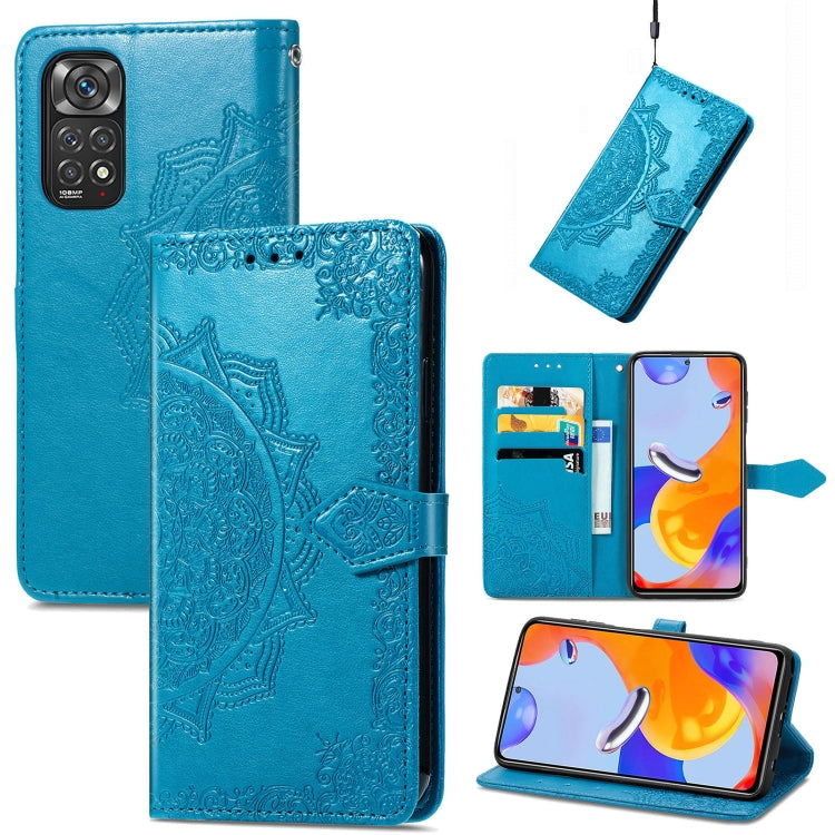 Mandala Flower Embossed Flip Leather Phone Case, For Xiaomi Redmi K50 Pro, For Xiaomi Redmi 10C, For Xiaomi Redmi Note 11 Pro 4G Global, For Xiaomi Poco X4 Pro 5G, For Xiaomi Poco M4 Pro 4G