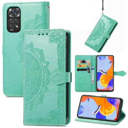 Mandala Flower Embossed Flip Leather Phone Case, For Xiaomi Redmi K50 Pro, For Xiaomi Redmi 10C, For Xiaomi Redmi Note 11 Pro 4G Global, For Xiaomi Poco X4 Pro 5G, For Xiaomi Poco M4 Pro 4G