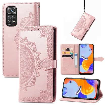 Mandala Flower Embossed Flip Leather Phone Case, For Xiaomi Redmi K50 Pro, For Xiaomi Redmi 10C, For Xiaomi Redmi Note 11 Pro 4G Global, For Xiaomi Poco X4 Pro 5G, For Xiaomi Poco M4 Pro 4G