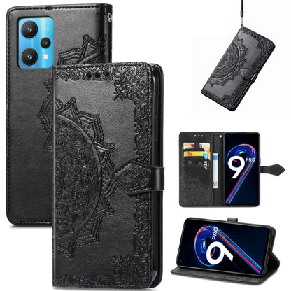 Mandala Flower Embossed Flip Leather Phone Case, For OPPO Find X5 Pro, For OPPO Find X5, For OPPO Reno7 5G, For OPPO Realme 9 Pro, For OPPO Realme 9 Pro+ 5G, For vivo Y76 5G