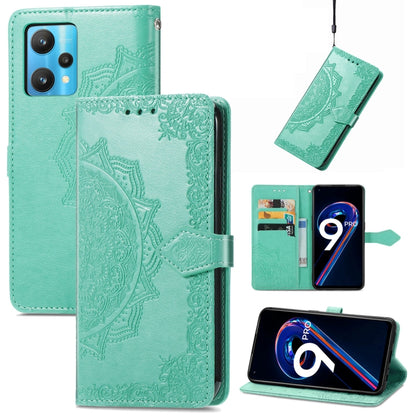 Mandala Flower Embossed Flip Leather Phone Case, For OPPO Find X5 Pro, For OPPO Find X5, For OPPO Reno7 5G, For OPPO Realme 9 Pro, For OPPO Realme 9 Pro+ 5G, For vivo Y76 5G