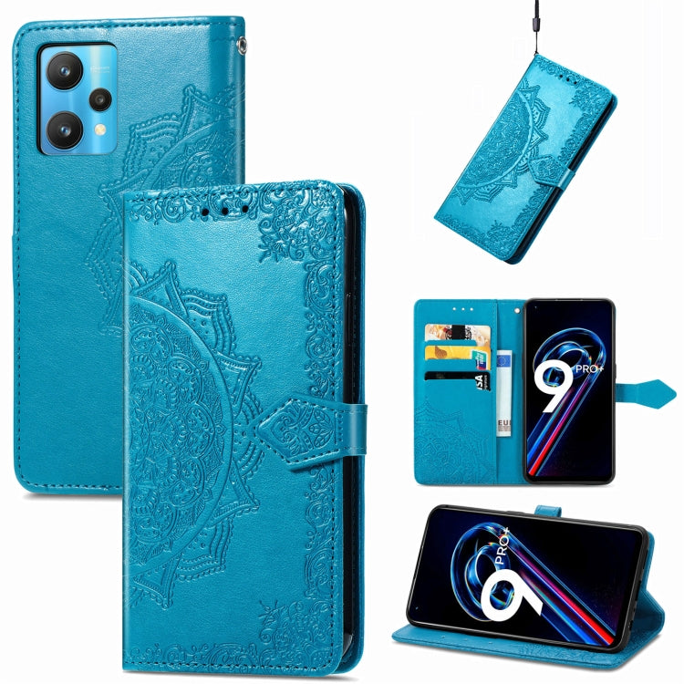 Mandala Flower Embossed Flip Leather Phone Case, For OPPO Find X5 Pro, For OPPO Find X5, For OPPO Reno7 5G, For OPPO Realme 9 Pro, For OPPO Realme 9 Pro+ 5G, For vivo Y76 5G