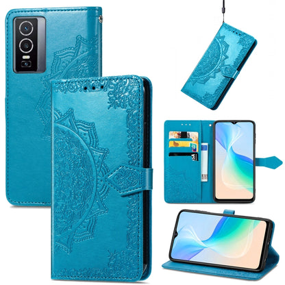 Mandala Flower Embossed Flip Leather Phone Case, For OPPO Find X5 Pro, For OPPO Find X5, For OPPO Reno7 5G, For OPPO Realme 9 Pro, For OPPO Realme 9 Pro+ 5G, For vivo Y76 5G