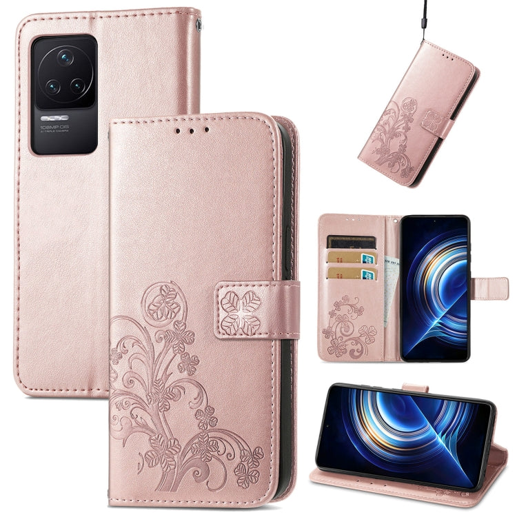 Rose pink embossed leather wallet phone case with floral pattern and clasp buckle