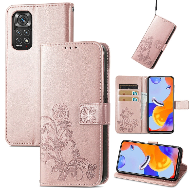 Rose pink embossed leather wallet phone case, floral embossed motif and clasp buckle