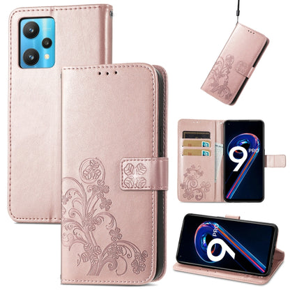 Four-leaf Clasp Embossed Buckle Leather Phone Case, For OPPO Find X5 Pro, For OPPO Find X5, For OPPO Realme 9 Pro, For OPPO Realme 9 Pro+ 5G, For vivo Y76 5G