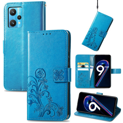 Four-leaf Clasp Embossed Buckle Leather Phone Case, For OPPO Find X5 Pro, For OPPO Find X5, For OPPO Realme 9 Pro, For OPPO Realme 9 Pro+ 5G, For vivo Y76 5G