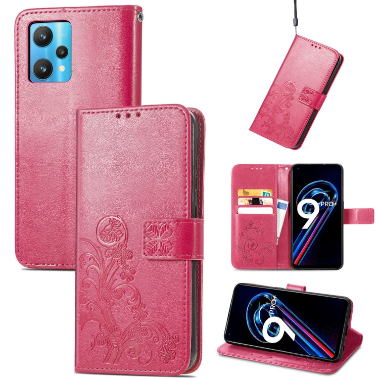 Four-leaf Clasp Embossed Buckle Leather Phone Case, For OPPO Find X5 Pro, For OPPO Find X5, For OPPO Realme 9 Pro, For OPPO Realme 9 Pro+ 5G, For vivo Y76 5G