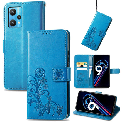 Four-leaf Clasp Embossed Buckle Leather Phone Case, For OPPO Find X5 Pro, For OPPO Find X5, For OPPO Realme 9 Pro, For OPPO Realme 9 Pro+ 5G, For vivo Y76 5G