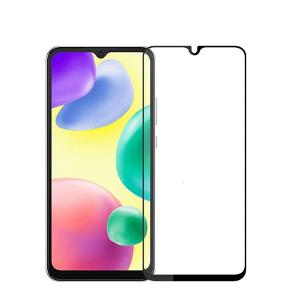 Full screen tempered glass screen protector film for a smartphone, clear coverage with rounded edges