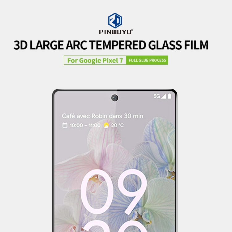 PINWUYO 9H 3D Explosion-proof Tempered Glass Full Film, For Google Pixel 7, For Xiaomi Redmi 10C