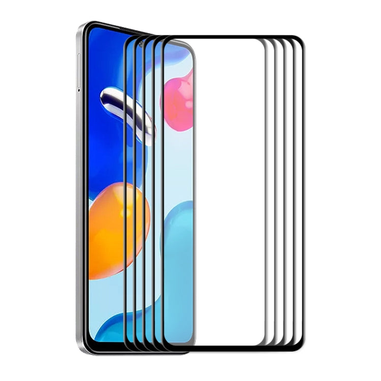 Multiple ENKAY 6D full-glue tempered glass screen protectors, stacked view