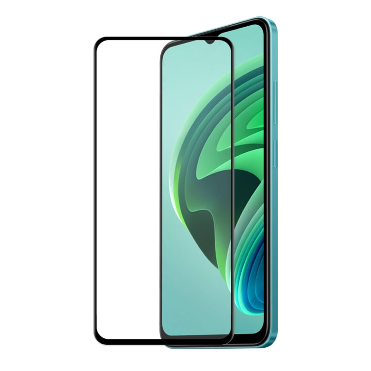 Tempered glass screen protector for smartphone, full coverage curved fit