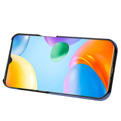 Phone case with abstract multicolor pattern and black protective frame