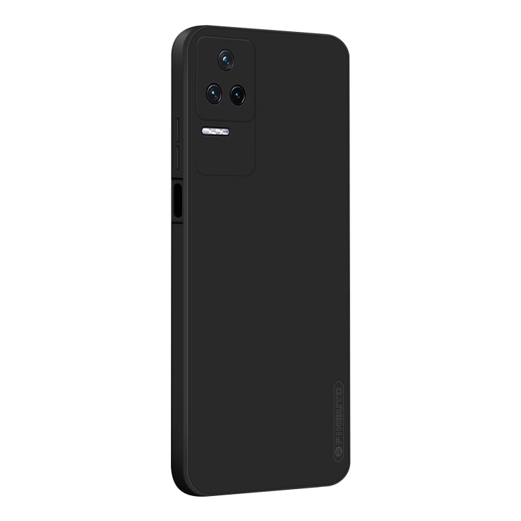 Black liquid silicone TPU phone case with smooth back and camera cutouts