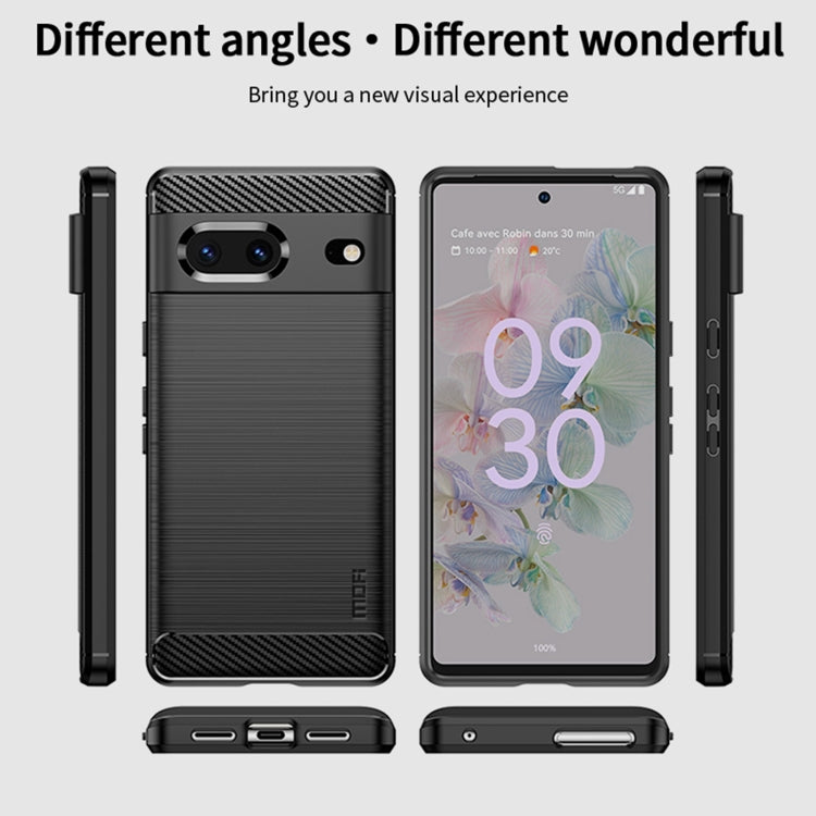 Black MOFI phone case with textured back and side openings for buttons and ports