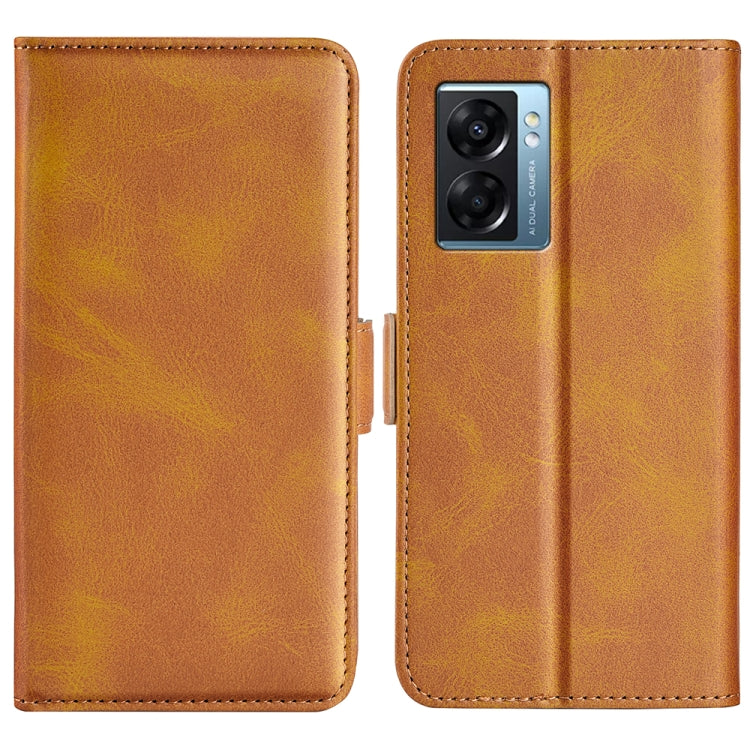 For OPPO A57 5G Dual-side Magnetic Buckle Flip Leather Phone Case, For OPPO A57 5G