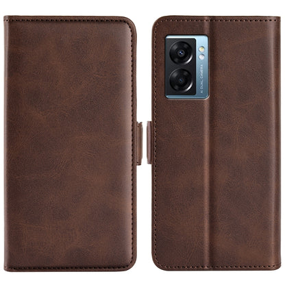 For OPPO A57 5G Dual-side Magnetic Buckle Flip Leather Phone Case, For OPPO A57 5G