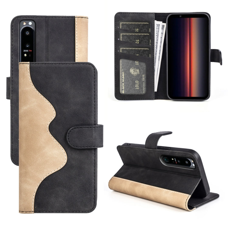 Stitching Horizontal Flip Leather Phone Case, For Sony Xperia 1 IV, For Sony Xperia 10 IV