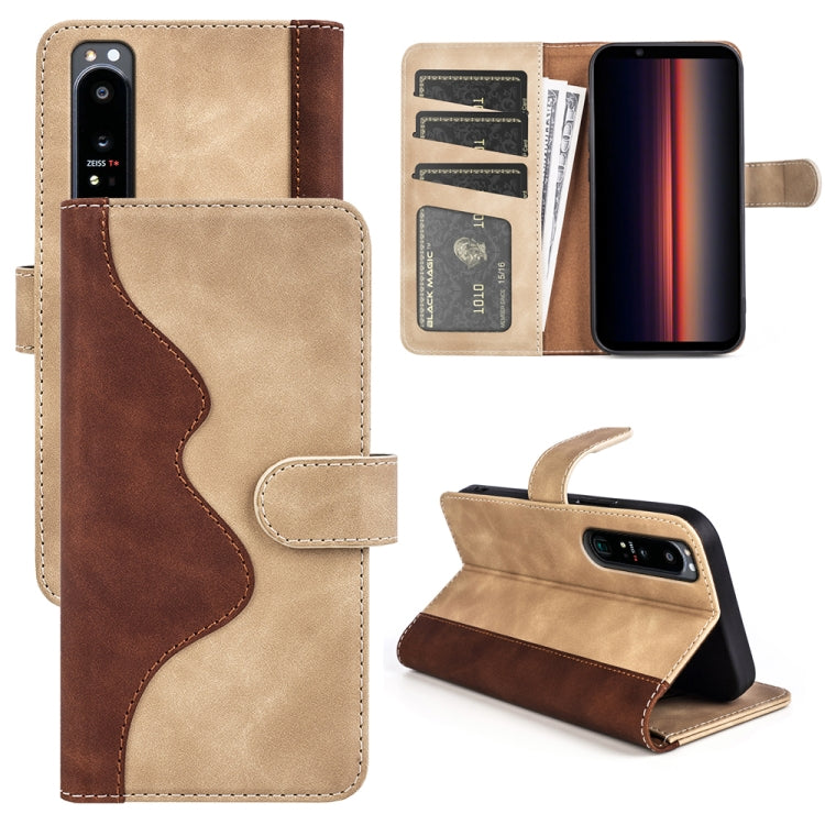 Stitching Horizontal Flip Leather Phone Case, For Sony Xperia 1 IV, For Sony Xperia 10 IV