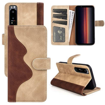 Stitching Horizontal Flip Leather Phone Case, For Sony Xperia 1 IV, For Sony Xperia 10 IV