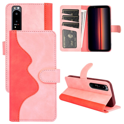 Stitching Horizontal Flip Leather Phone Case, For Sony Xperia 1 IV, For Sony Xperia 10 IV