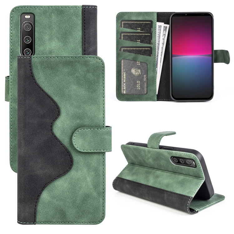 Stitching Horizontal Flip Leather Phone Case, For Sony Xperia 1 IV, For Sony Xperia 10 IV