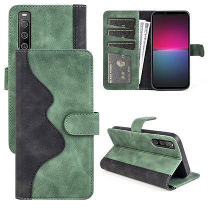 Stitching Horizontal Flip Leather Phone Case, For Sony Xperia 1 IV, For Sony Xperia 10 IV