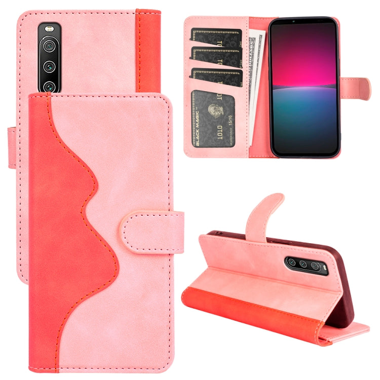 Stitching Horizontal Flip Leather Phone Case, For Sony Xperia 1 IV, For Sony Xperia 10 IV