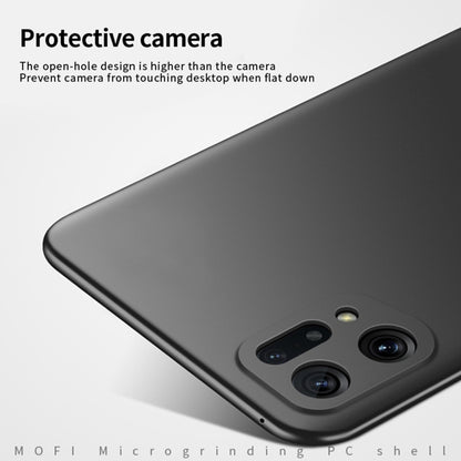 MOFI frosted PC phone case, dark gray, protective corner with camera cutout