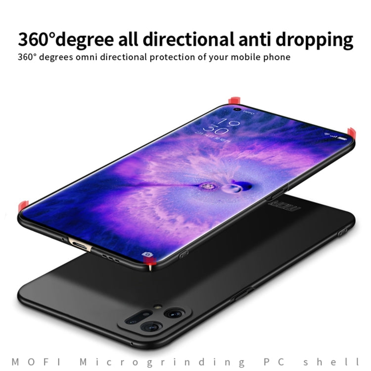 MOFI frosted PC phone case, black, full-body protective wrap