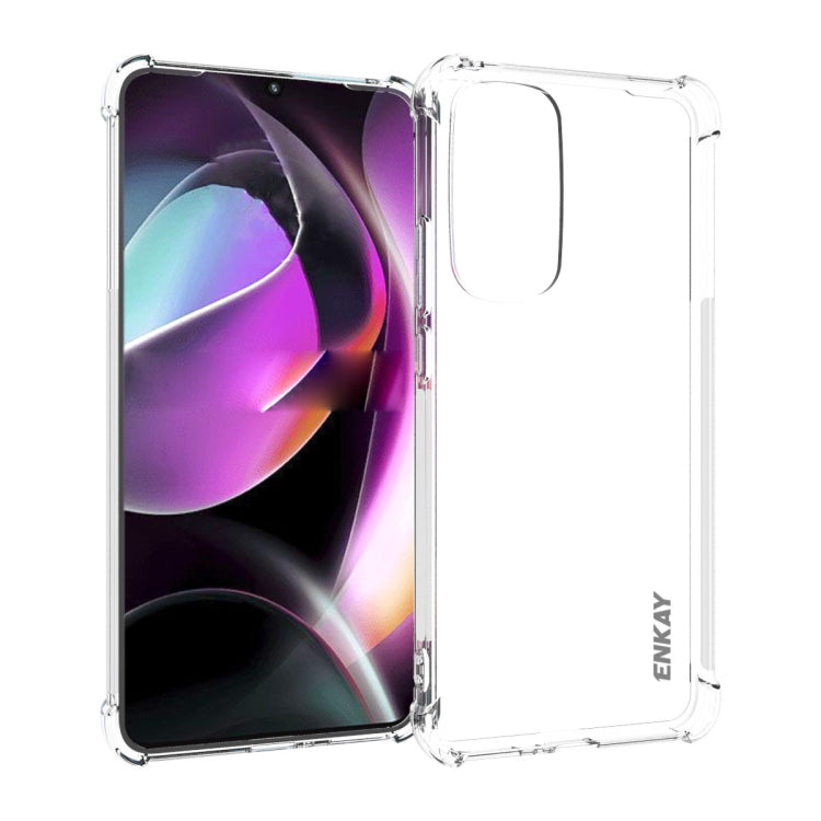 ENKAY Clear TPU Shockproof Phone Case, For Motorola Edge 30, For Motorola Moto G52