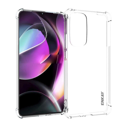 ENKAY Clear TPU Shockproof Phone Case, For Motorola Edge 30, For Motorola Moto G52