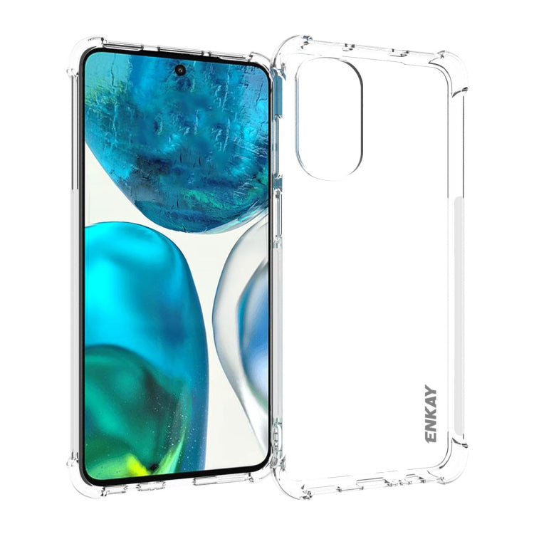 ENKAY Clear TPU Shockproof Phone Case, For Motorola Edge 30, For Motorola Moto G52