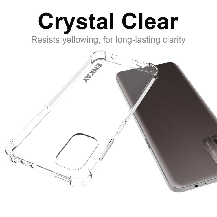 Crystal-clear TPU phone case with protective corners and camera cutout