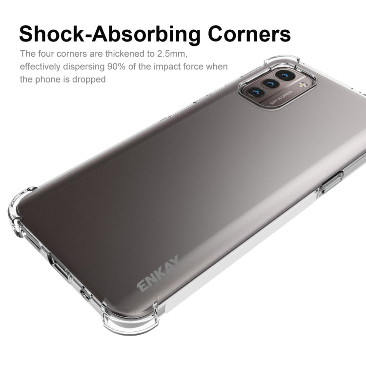 Clear shockproof phone case with thickened corner bump protection