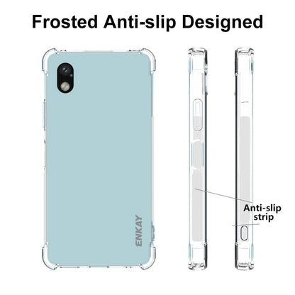 Frosted anti-slip TPU phone case, mint back with camera cutout and raised edges