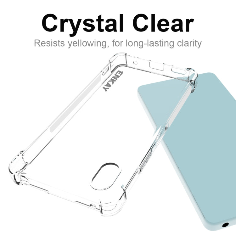 Crystal-clear TPU phone case with precise cutouts and protective raised rim