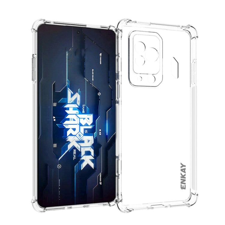 Clear TPU shockproof phone case with raised camera and screen edges