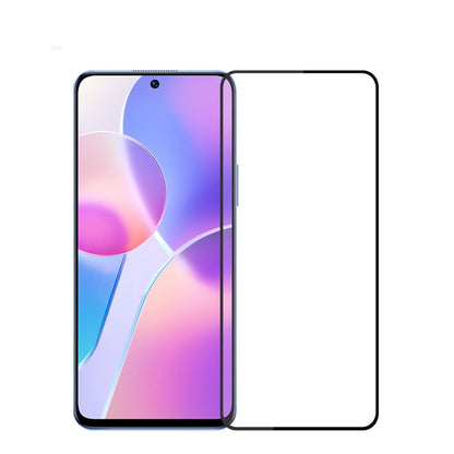 Tempered glass screen protector film for a smartphone, full-screen 9H