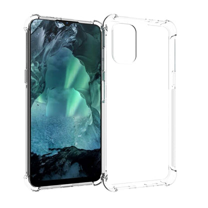 Transparent TPU phone case for Nokia G21/G11 with shockproof corner bumpers