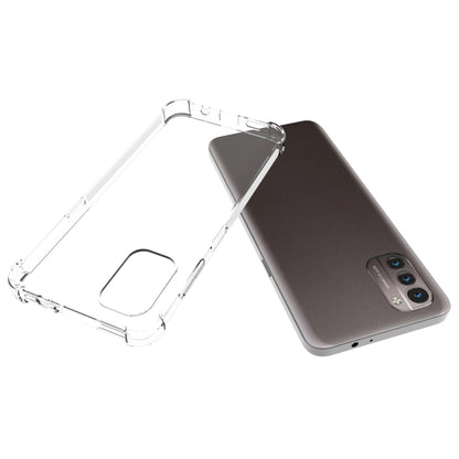 Transparent TPU phone case for Nokia G21/G11, slim clear cover with camera cutout