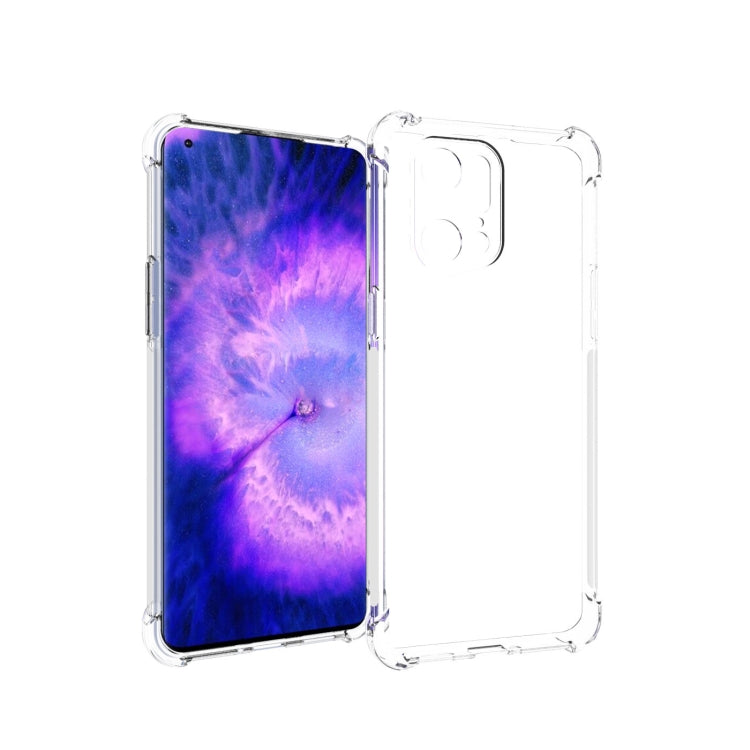 Transparent TPU phone case with airbag shock protection, clear cutouts for camera