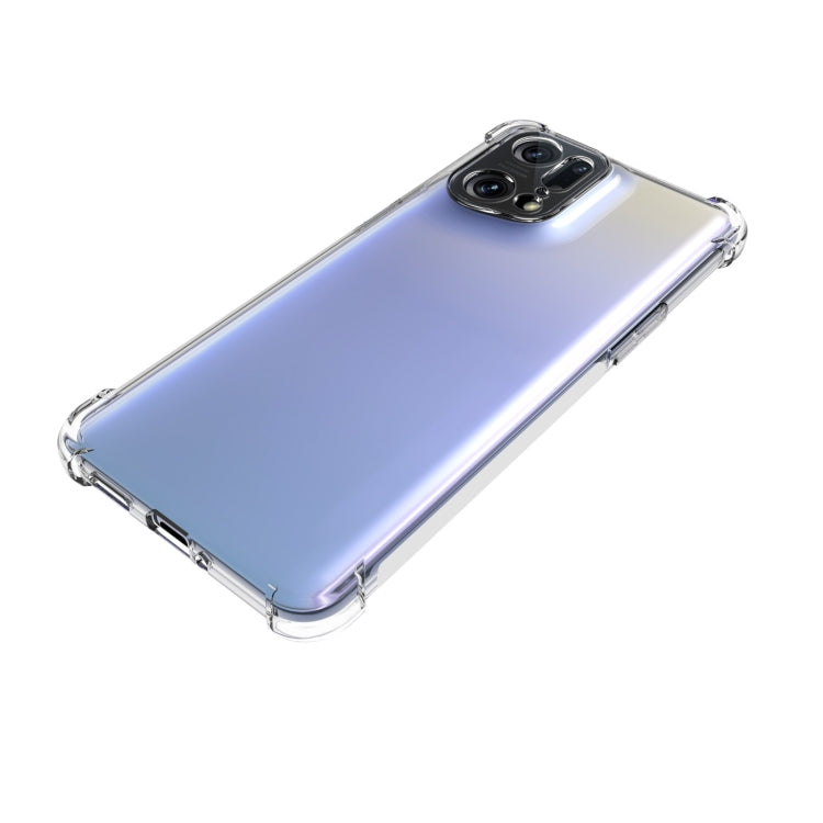Transparent TPU airbag phone case with textured, non-slip grip edges